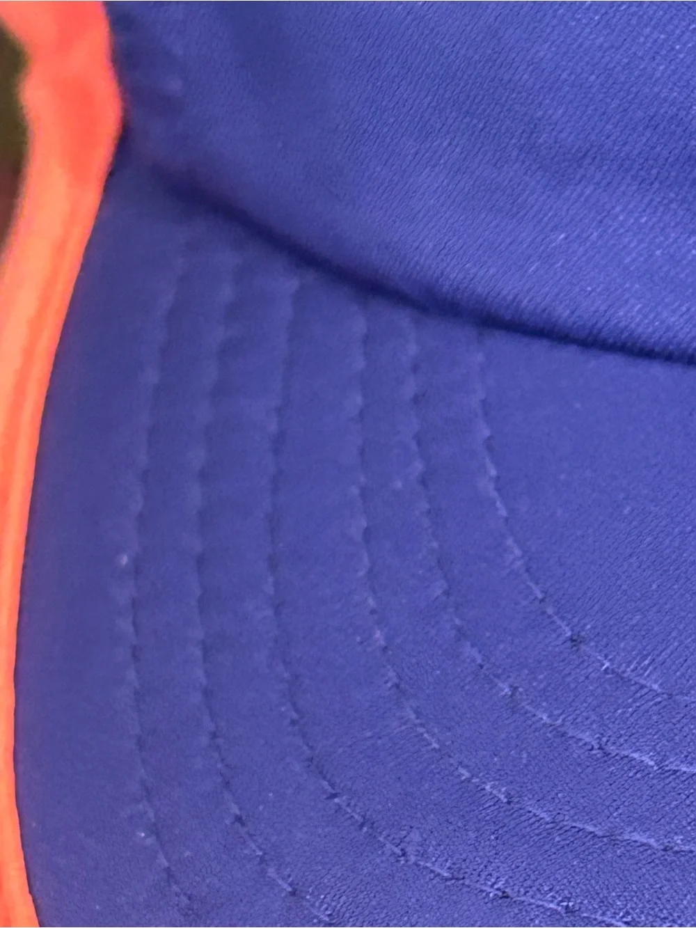 Nike Kids Purple Hat with Neon Orange Trim